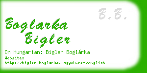 boglarka bigler business card